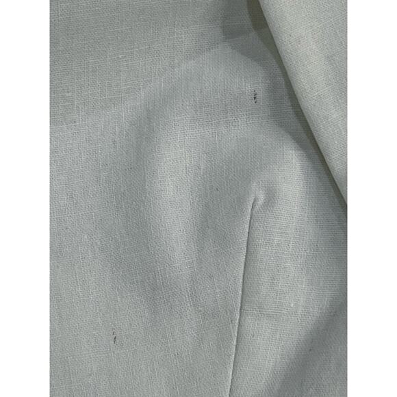 J.Crew Linen Blend One Button Blazer White Petite 4 - Picture 10 of 11